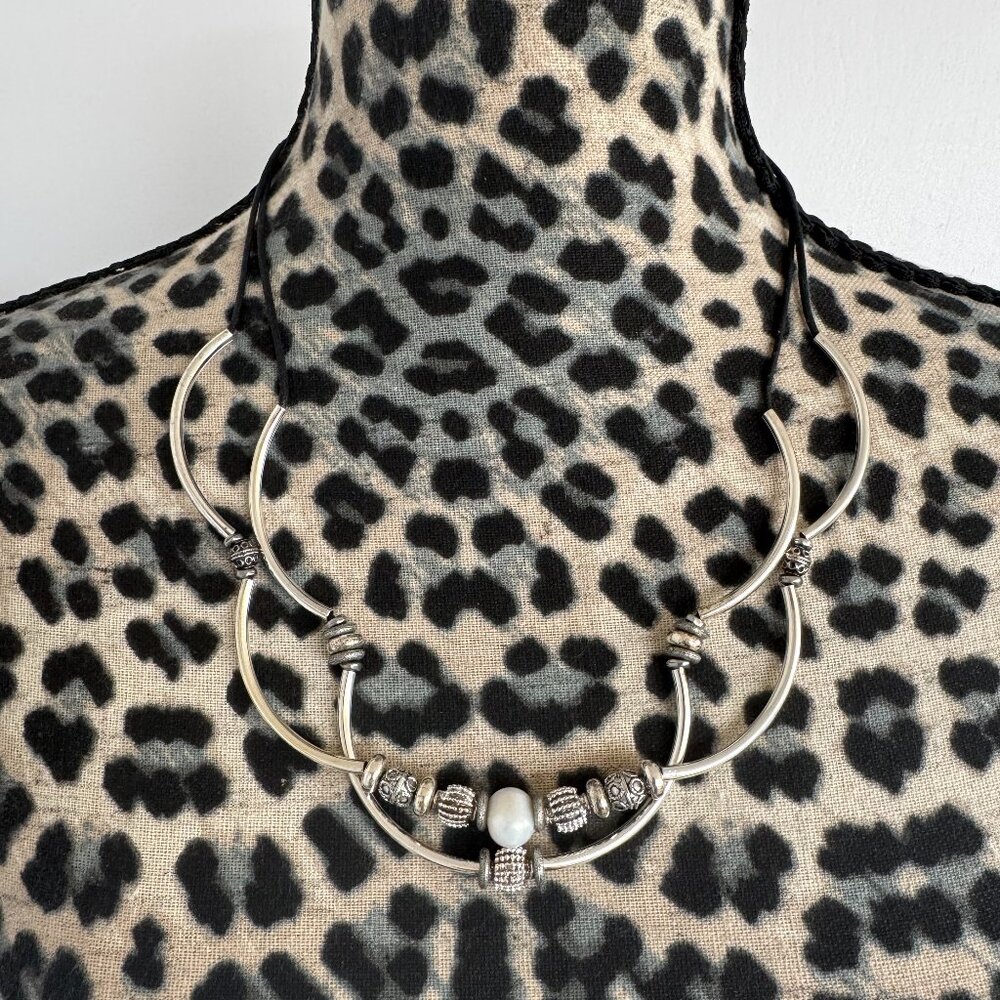 Lizzy James Convertible Silver-tone Necklace